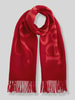 Tommy Hilfiger Sjaal van zuivere wol model 'SCRIPT' Rood
