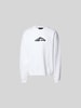 Dsquared2 Sweatshirt mit gerippten Abschlüssen Weiss