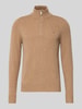 Tommy Hilfiger Regular Fit Troyer aus reiner Wolle Camel