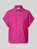 Jake*s Collection Bluzka koszulowa z listwą guzikową na całej długości Fuksjowy melanż