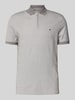 Tommy Hilfiger Regular Fit Poloshirt aus Baumwoll-Mix Mittelgrau
