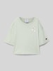 CHAMPION T-shirt met logoprint Rietgroen