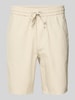 Only & Sons Shorts aus Baumwoll-Leinen-Mix Modell 'LINUS' Beige