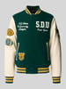Superdry College-Jacke aus Woll-Mix mit Eingrifftaschen Dunkelgruen