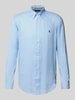 Polo Ralph Lauren Freizeithemd mit Label-Stitching Hellblau
