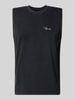 PEGADOR Tanktop mit Label-Stitching und Rundhalsausschnitt Black