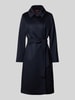 Max Mara Studio Regular Fit Mantel aus reiner Schurwolle Modell 'BCOLLAG' Marine