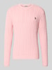 REVIEW Slim Fit Strickpullover reine Baumwolle Rosa