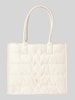 BOGNER Handtas met labeldetail, model 'wallis' Zand