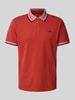 Tom Tailor Regular Fit Poloshirt aus Baumwoll-Mix Dunkelrot