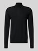Profuomo Pullover aus Merinowolle mit Rollkragen Black