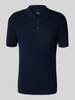 MCNEAL Gebreide polo met korte knoopsluiting Donkerblauw
