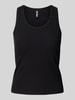 Pieces Tanktop in Ripp-Optik Modell 'ANABI' Black