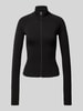 Gina Tricot Trainingsjacke mit Stehkragen Black