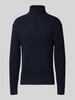 SELECTED HOMME Regular fit coltrui in wafelstructuur, model 'TOM' Marineblauw