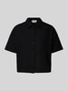 JAKE*S STUDIO WOMAN Cropped Bluse mit Kentkragen Black