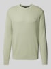 Christian Berg Men Strickpullover mit Logo-Stitching Oliv