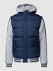 Blend Jacke in Two-Tone-Machart Royalblau