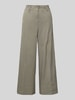Cambio Wide Leg Stoffhose mit Gürtelschlaufen 'CARA' Khaki