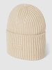 MSCH Copenhagen Beanie mit Label-Patch Modell 'Kara' Sand