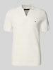 Tommy Hilfiger Regular Fit Poloshirt mit Strukturstrick Weiss