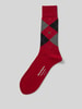 Burlington Socken aus Schurwoll-Mix mit Label-Detail Modell 'Edinburgh' Rot