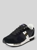 Blauer USA Sneaker mit Label-Badges Modell 'QUEENS' Black