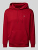 Tommy Jeans Regular fit hoodie met labelstitching Rood