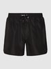 Karl Lagerfeld Beachwear Spodenki kąpielowe z nadrukiem z logo Czarny