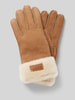 UGG Handschuhe aus Schafsfell mit Label-Patch Camel