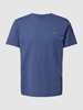 Gant T-Shirt aus Baumwolle mit Label-Detail Jeansblau Melange