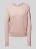 Jake*s Collection Gebreide pullover met ronde hals Rosé