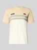 ellesse T-Shirt mit Label-Stitchings und Rundhalsausschnitt Offwhite