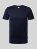 s.Oliver BLACK LABEL Regular fit T-shirt van puur katoen Marineblauw