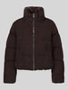 ONLY Steppjacke mit hohem Stehkragen Schoko