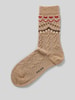 Falke Socken mit Kaschmir-Anteil und Strukturmuster Modell 'Specia' Beige