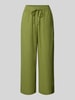 Soyaconcept Straight Leg Leinenhose mit Tunnelzug Modell 'Ina' Gruen