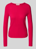 Christian Berg Woman Gebreide pullover van puur kasjmier Fuchsia