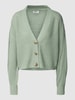 Only Cropped Cardigan mit Knopfleiste Modell 'CAROL' Mint