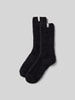 Juvia Socken mit Label-Detail im 2er-Pack Black