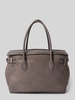 LIEBESKIND BERLIN Handtasche aus Leder mit Label-Detail Modell 'GLORIA' Anthrazit