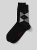 Burlington Socken mit Label-Applikation Black