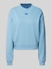 Hugo Blue Sweatshirt mit Label-Detail Modell 'Delessa' Rauchblau