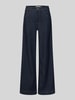 MAC Jeans met wijde pijpen, model 'Palazzo' Donkerblauw