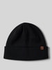 Barts Beanie van viscosemix, model 'WILLES' Zwart