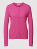 Christian Berg Woman Strickjacke aus Kaschmir mit Knopfleiste Pink