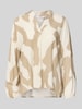 ZABAIONE Relaxed Fit Bluse mit Tunikakragen Modell 'Mi44llaa' Beige