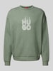 HUGO Sweatshirt mit Label-Print Modell 'Dinkam' Mint