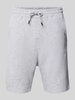 Jack & Jones Sweatshorts mit elastischem Bund Hellgrau Melange