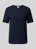s.Oliver RED LABEL T-shirt z fakturowanym wzorem Granatowy
